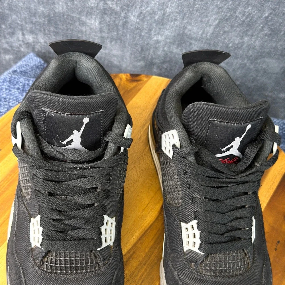 Nike Air Jordan 4 Retro SE Black Canvas DH7138-006 Mens Size 7.5 Wmns 9 Box
